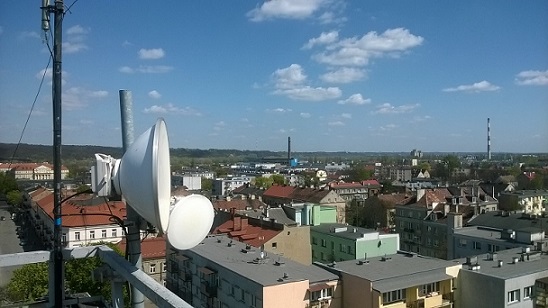 Radiolinia włocławskiego systemu CCTV